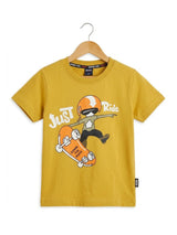 Boys Green Camo & Mustard Yellow Skate Graphic Co-ord Set