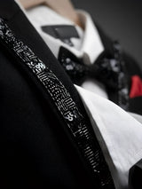 Boys Premium Black Coat Suit Set for Weddings and Parties.