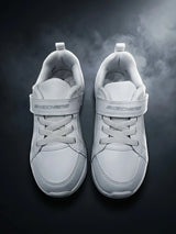 Skechers Unisex White Velcro School Shoes.