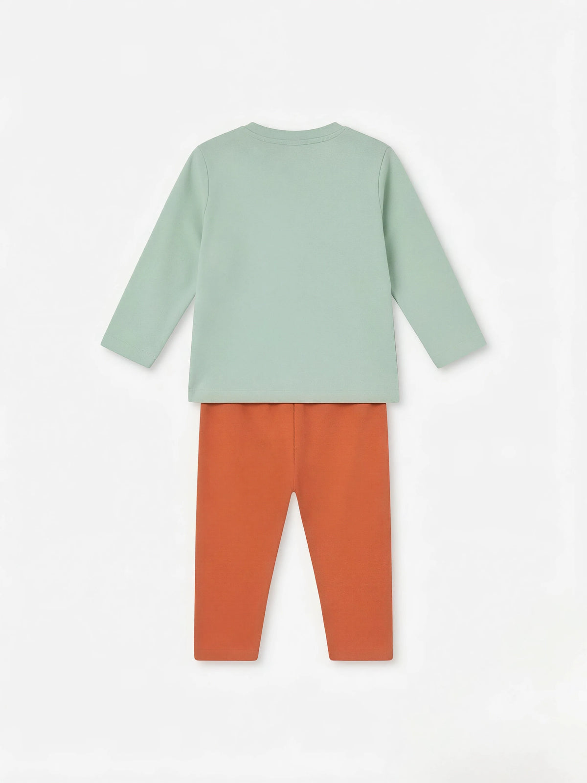 Girls Green Tiger Graphic Two Piece Set.