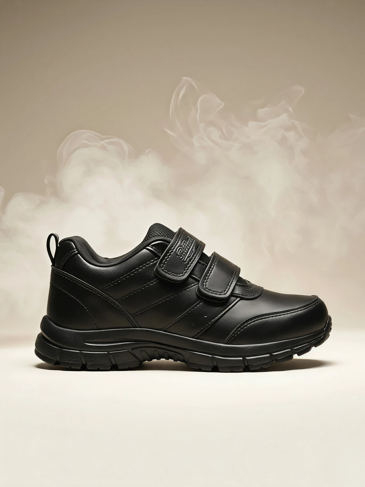 Bata Unisex Black Velcro School Shoes - Durable All-Day Comfort.