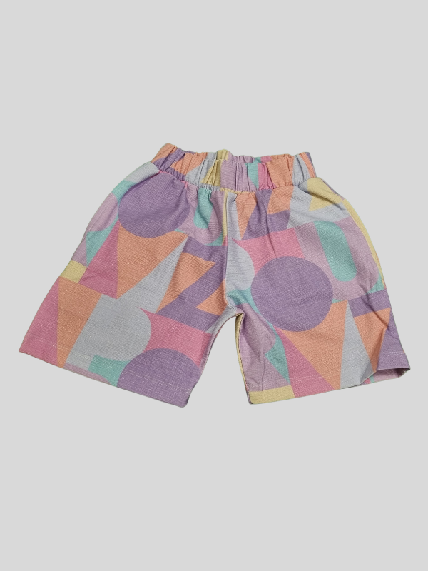 Girls’ Colorful Geometric Print Co-Ordinate Set – ‘You Are Amazing’ Summer Outfit