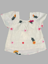 Girls Casual Embroidered 2-Piece Set – Summer Wear