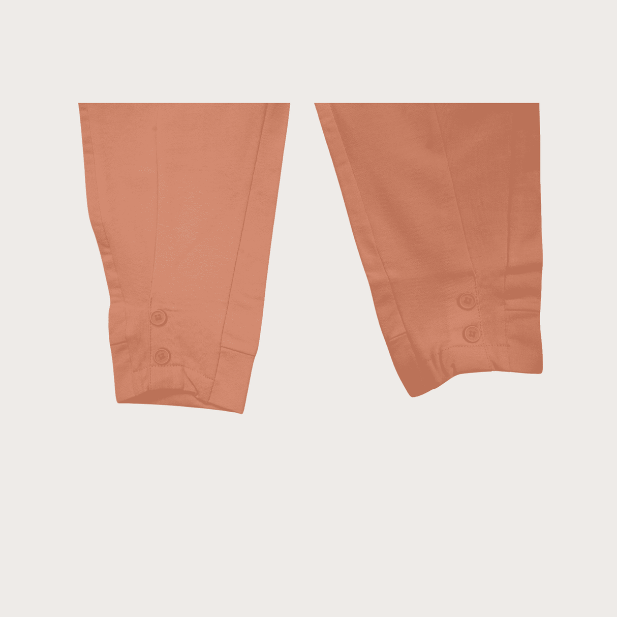 Girls Leisure Plain Rib Waist Track Pant With Rib  - Pink