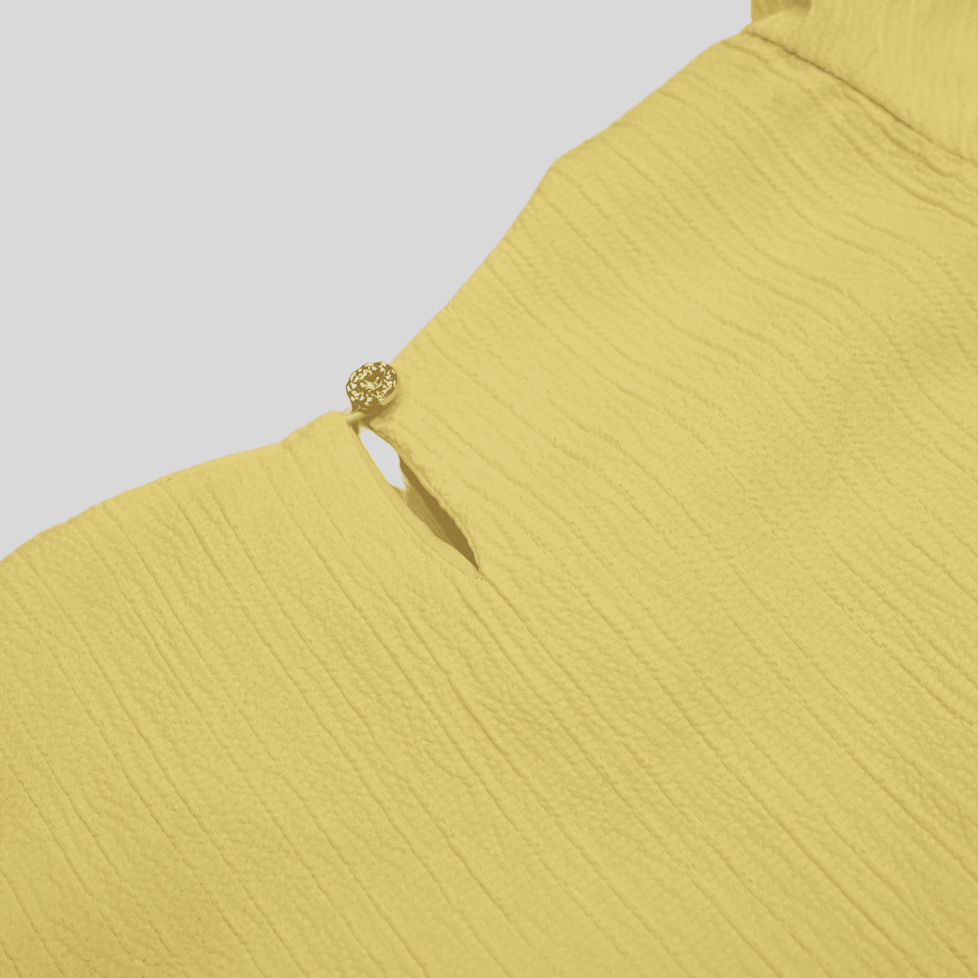 Girls Casual Half Sleeves Plain Regular Top - Yellow