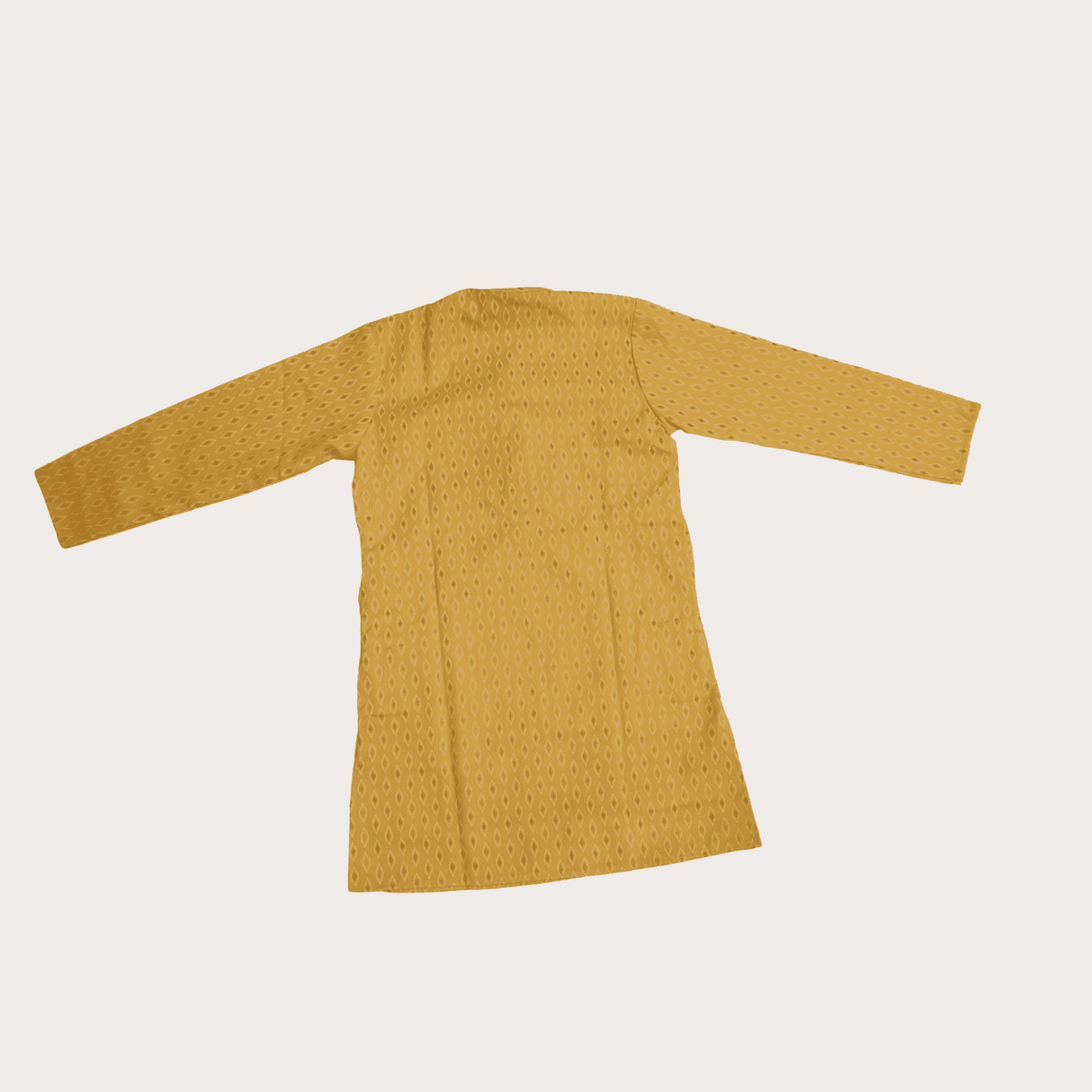 Boys Traditional With Work Chudidar Kurta Set - Yellow