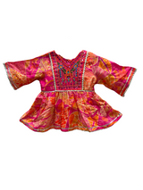 Girls Traditional Ethnic Dress - Pink Kurti with Skirt and Dupatta