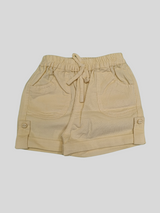 Boys’ Summer Outfit Set – Rainbow Print T-Shirt with Soft Yellow Shorts