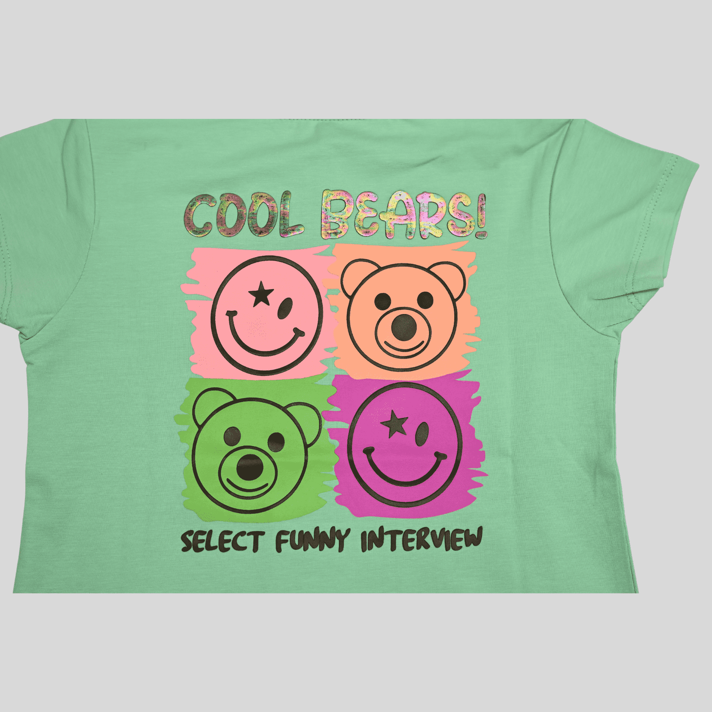 Girls Leisure Half Sleeves Printed Regular Top - Green