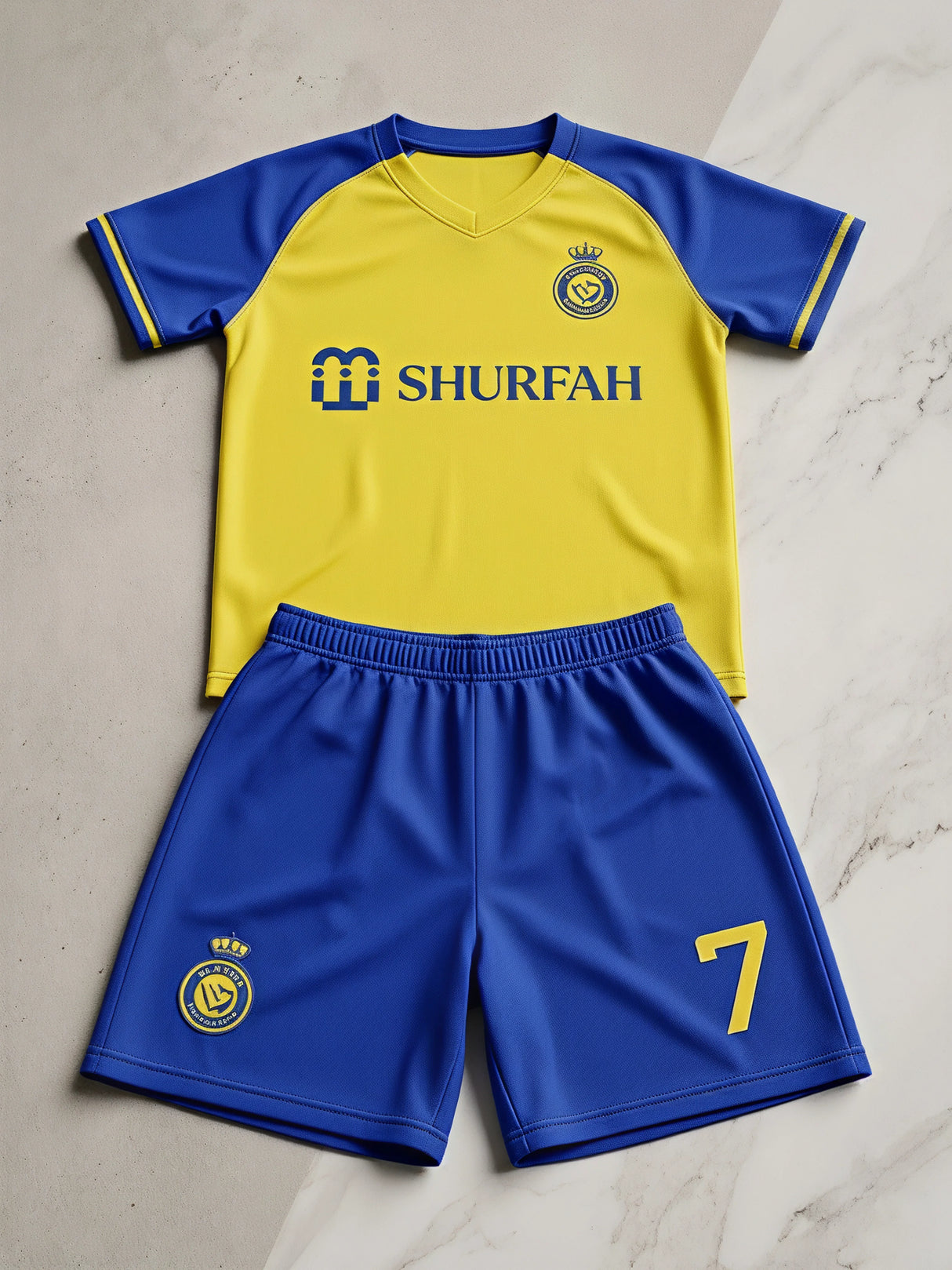 Boys Yellow Sports Jersey and Shorts Co-ord Set