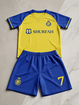 Boys Yellow Sports Jersey and Shorts Co-ord Set