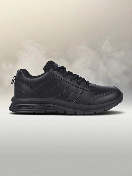 Bata B-First Unisex Black School Lace-Up Shoes.