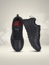 Bata B-First Unisex Black School Lace-Up Shoes.