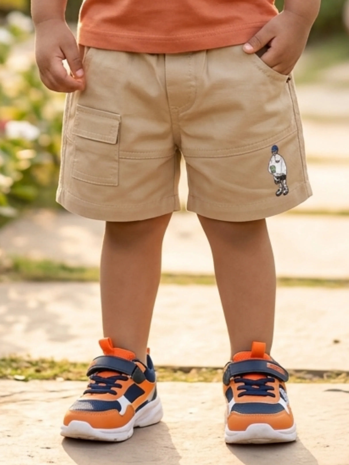Boys Green Free Spirit Cotton T-Shirt and Shorts Set