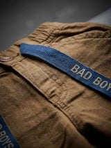 Boys Brown Casual Trousers with Tape Detail