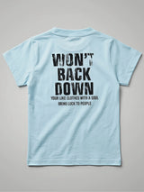 Boys Light Blue Bike Graphic Printed T-Shirt