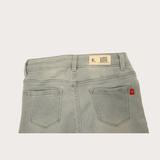 Girls Casual Plain Jeans Shorts Fixed Waist - Sky Blue
