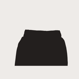 Girls Leisure Plain Rib Waist Track Pant With Rib  - Navy Blue