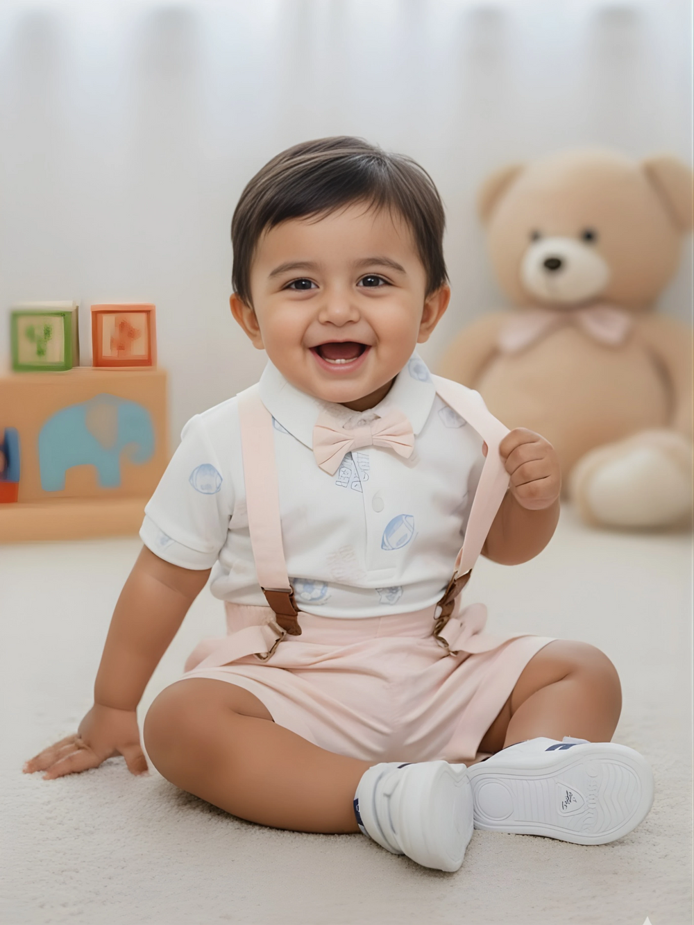 Little Explorer Blue Animal Print Co-ord Set