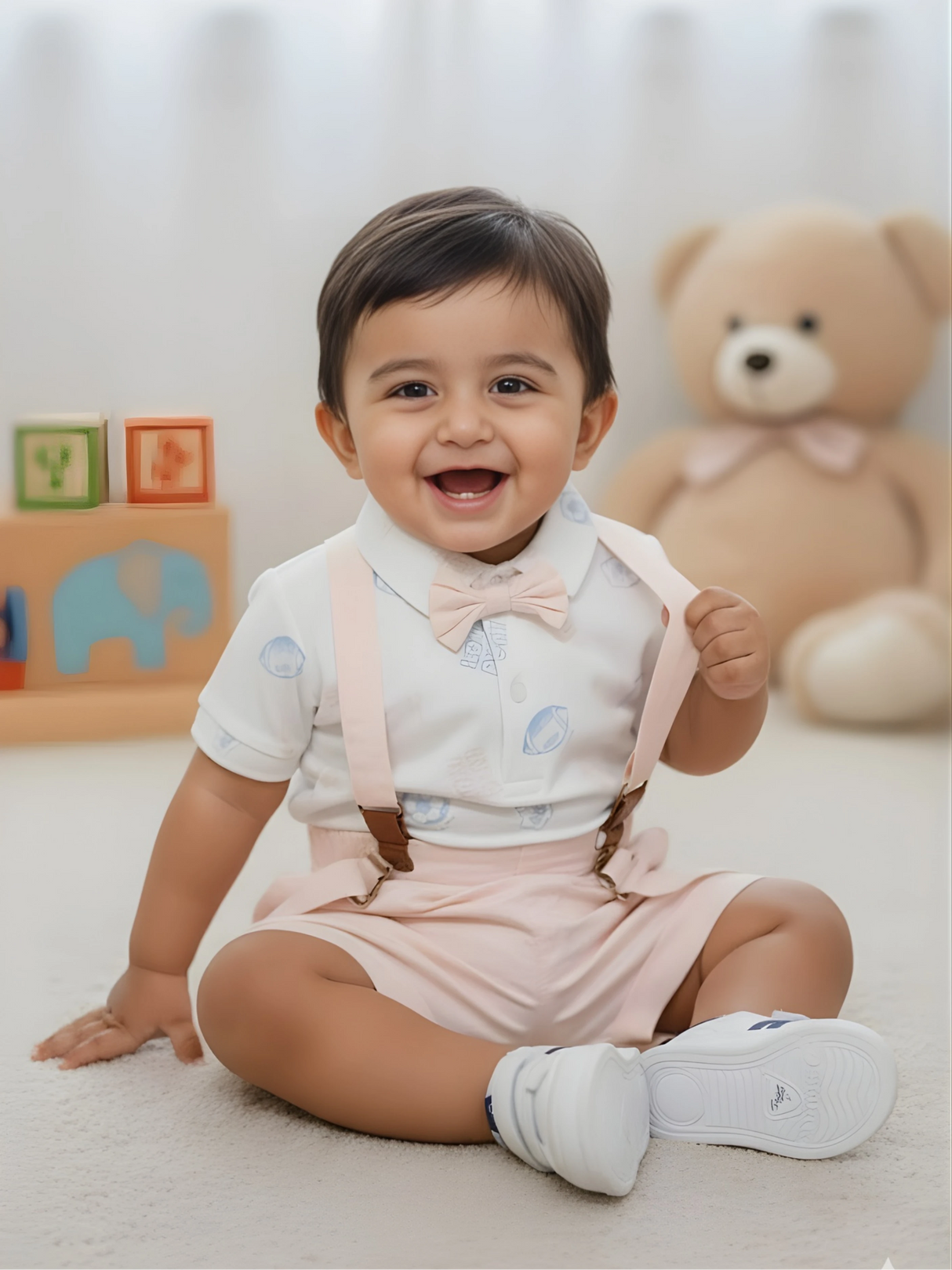 Little Explorer Blue Animal Print Co-ord Set