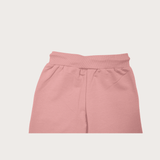 Girls Leisure Plain Rib Waist Track Pant With Rib - Purple