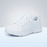 Skechers Essential Lace-Up School Shoes - White.