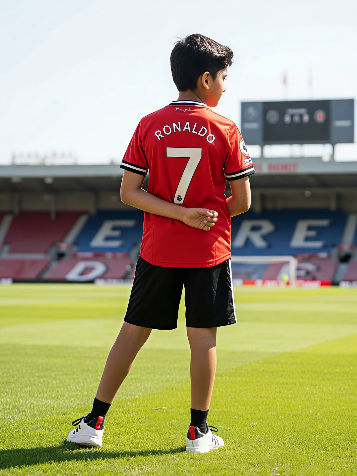 Boys' Red Football Jersey Kit - Premium Sports Coordinate Set