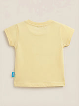 Girls Yellow Minnie Mouse Print T-Shirt