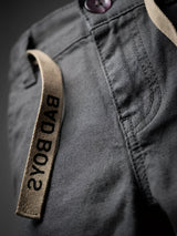 Boys Grey Casual Trousers with Drawstring Detail