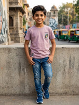 Boys' Purple Dream World Graphic T-Shirt