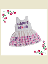 Happy Mood White Baby Girl Dress