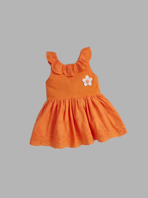 Tangerine Orange Baby Girl Dres1s