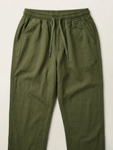 Boys' Forest Green Lightweight Casual Cotton Pants