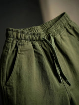 Boys' Forest Green Lightweight Casual Cotton Pants