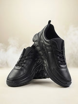 Liberty Force 10 Classic Black Lace-Up School Shoes.