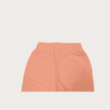 Girls Leisure Plain Rib Waist Track Pant With Rib  - Pink