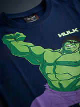 Boys Navy Blue Hulk Graphic T-Shirt