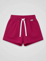 Girls Casual Rani Pink Cotton Shorts with Elasticated Drawstring Waist