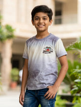 Boys Purple Ombre Gradient T-Shirt