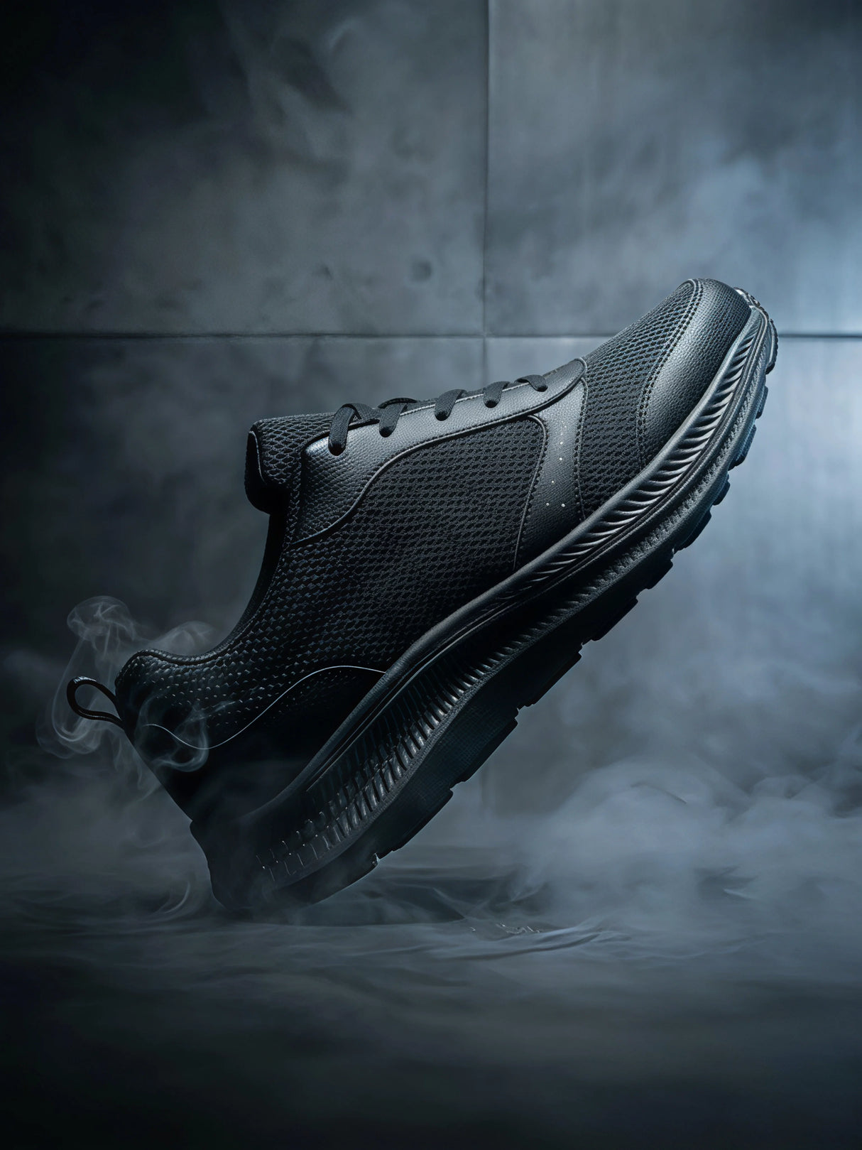 Skechers Unisex Black Lace-Up School Shoes.