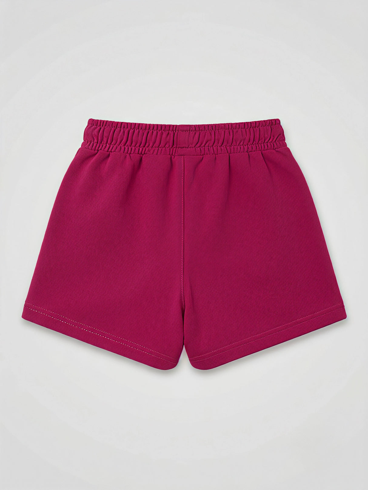 Girls Casual Rani Pink Cotton Shorts with Elasticated Drawstring Waist