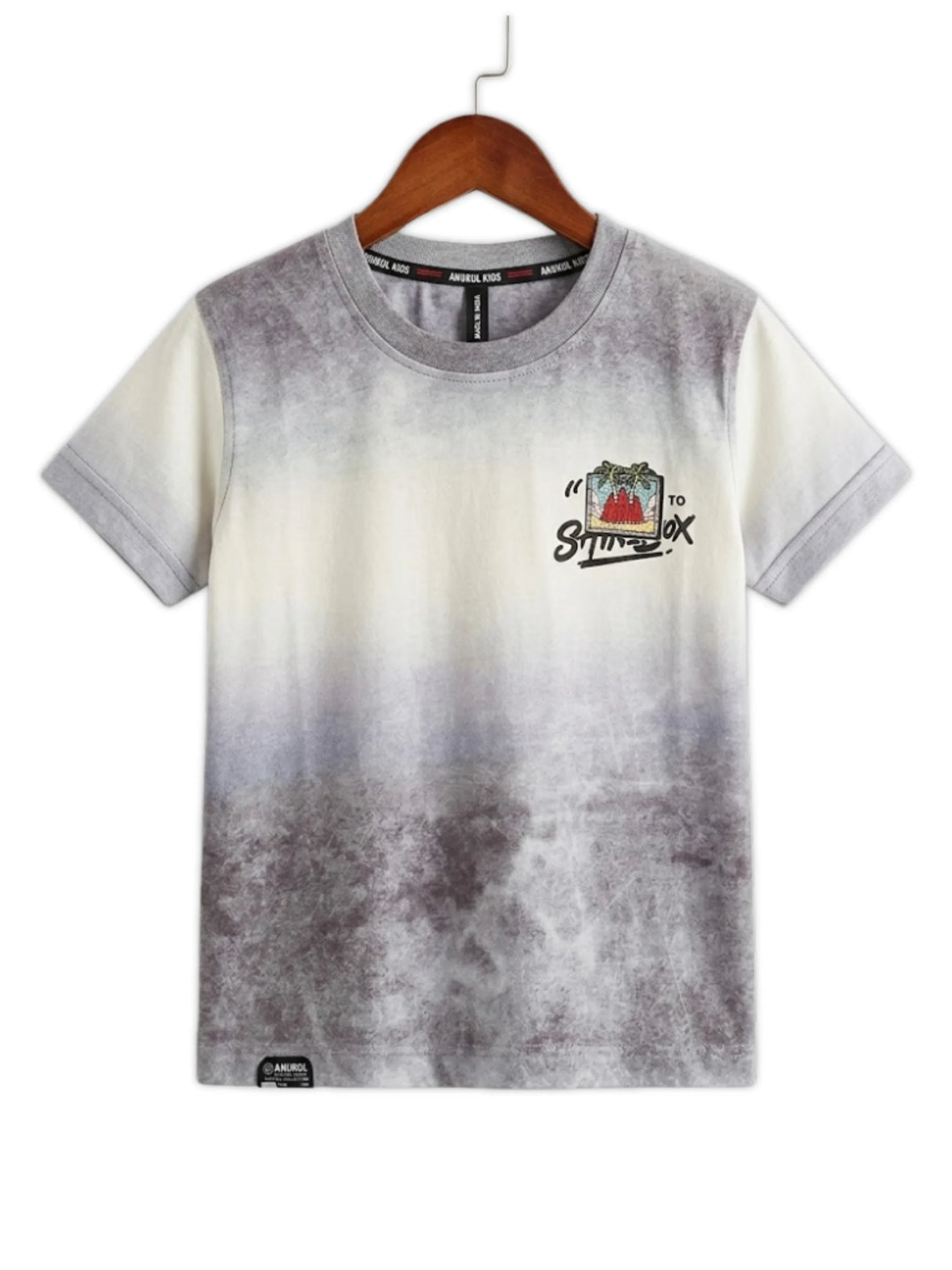 Boys Purple Ombre Gradient T-Shirt