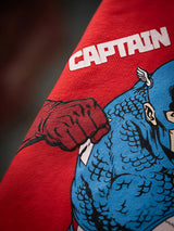 Boys Red Captain America Graphic T-Shirt