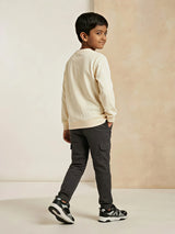 Cream Graphic Print T-Shirt Wear
