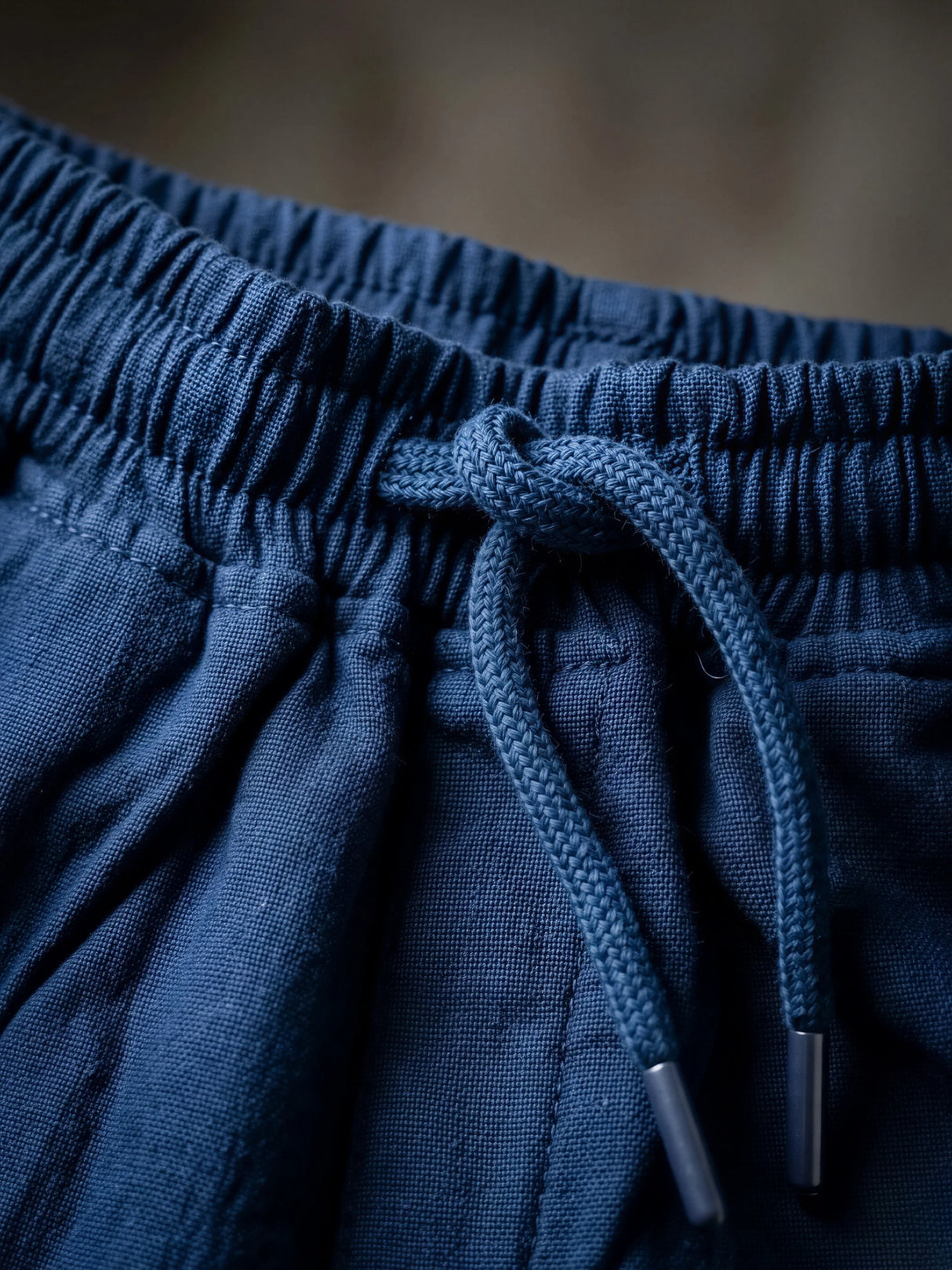 Boys' Navy Blue Cotton Drawstring Shorts - Classic Comfort