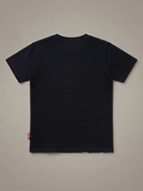 Boys Navy Blue Captain America Graphic T-Shirt