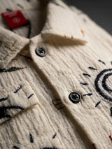 Blue Graphic Printed Cotton Boys Coordinate Set