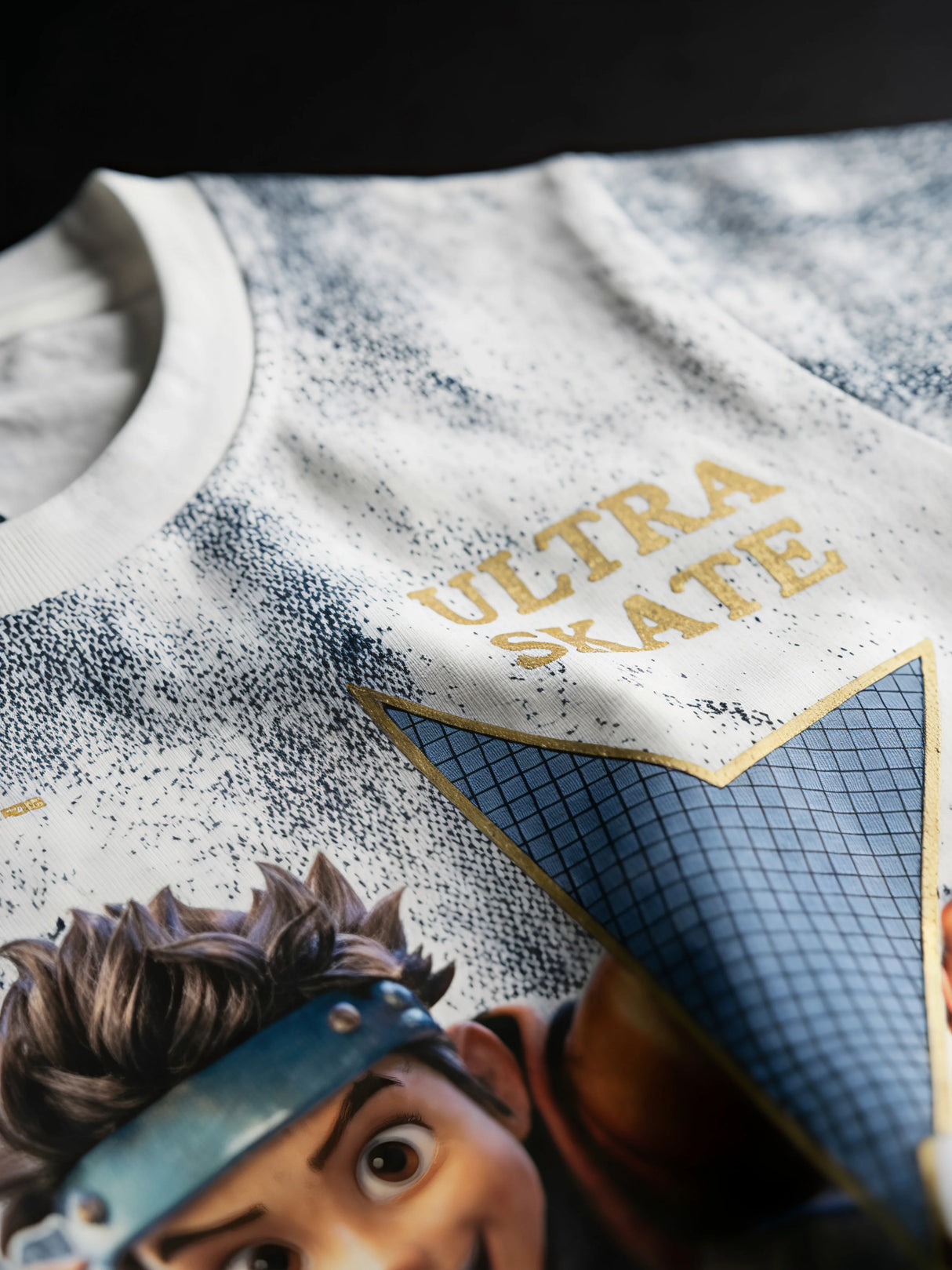 Boys White Ultra Skate Graphic Print T-Shirt