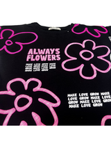 Girls' "Always Flowers" Graphic T-Shirt