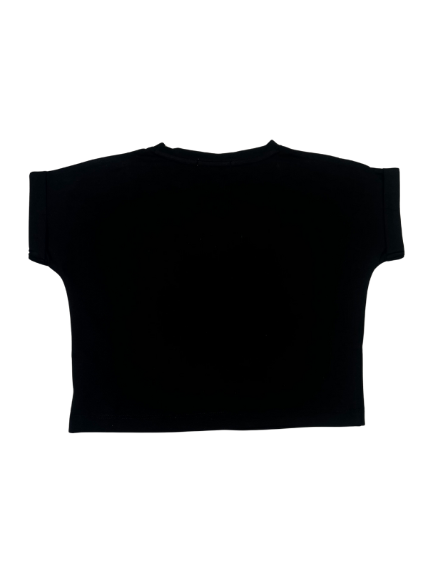 Girls' "Cute Girl" Streetwear Graphic Crop Top